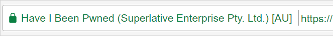 EV Superlative address bar