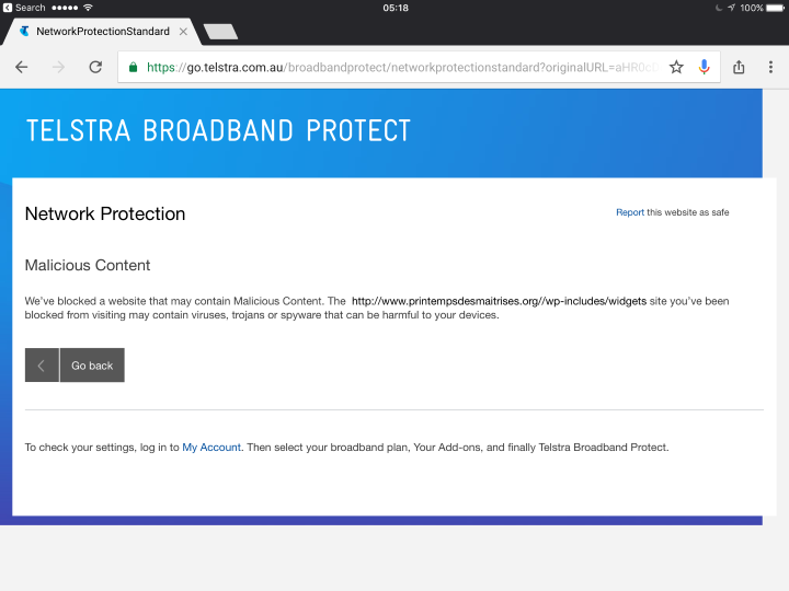 printempsdesmaitrises.org blocked by Telstra