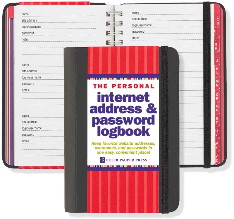 The Personal Internet Address & Password Log Book