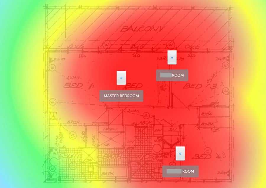 Upstairs map