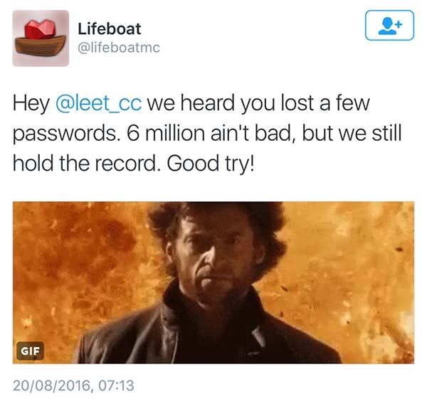 Lifeboat boasting of data breach size