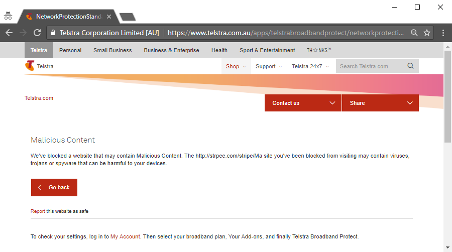 Telstra Phishing Protection