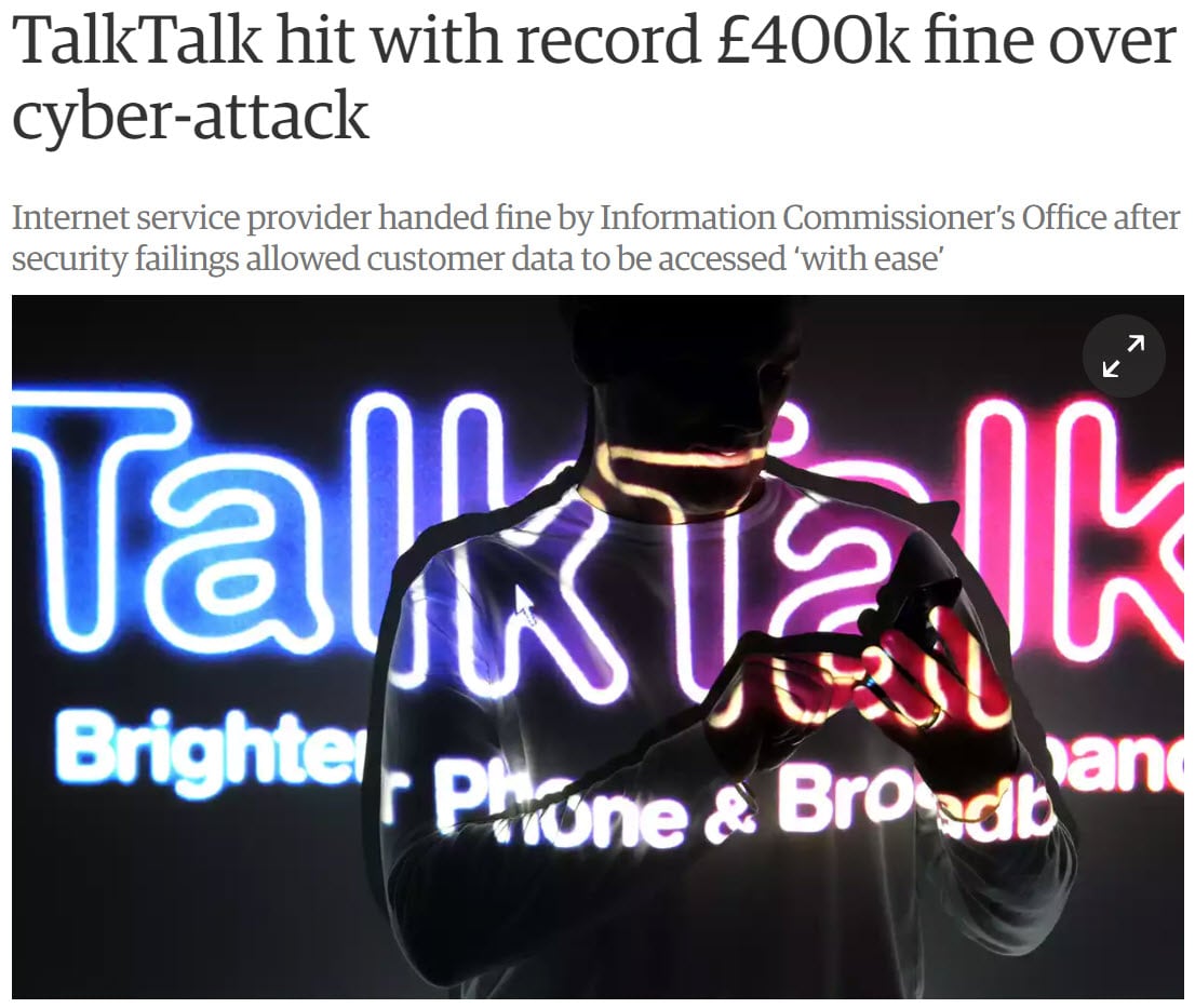 TalkTalk fine