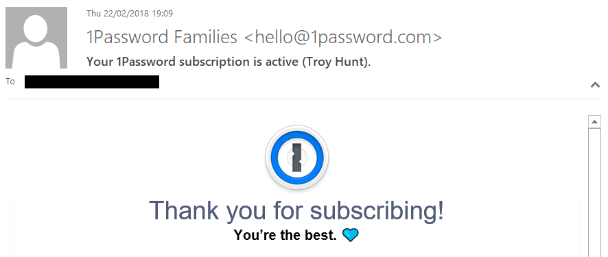 1Password Subscription