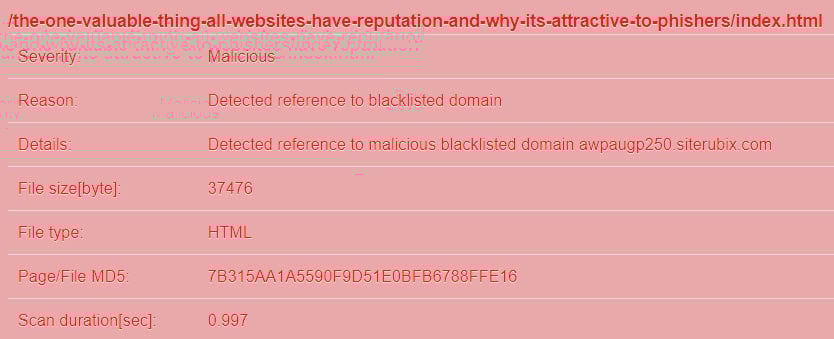 Malicious Link