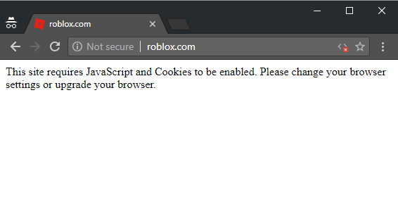 Roblox with no JS