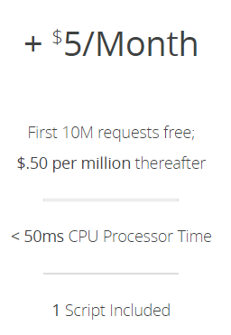 Cloudflare Workers Pricing