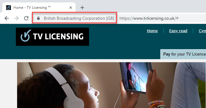 TV Licensing Served Securely