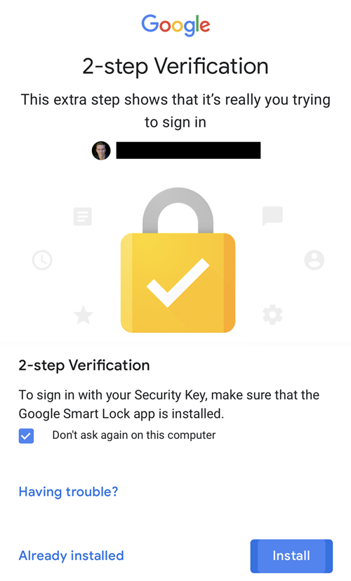 Google Smart Lock app - protect your accounts with fast verification