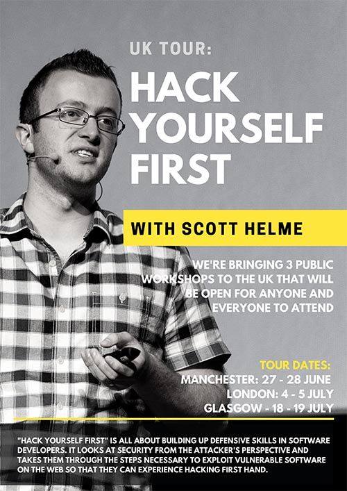 Hack Yourself First - The UK Tour by Scott Helme