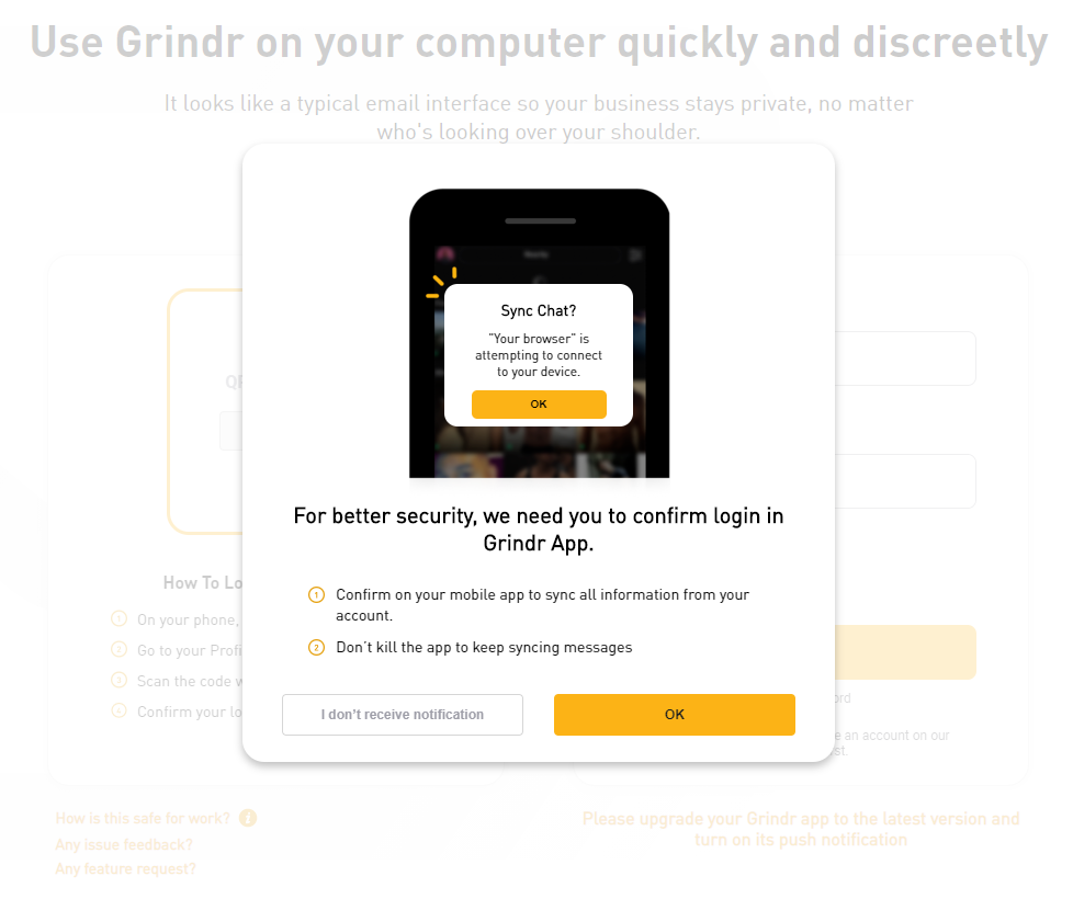 To hack into someones grindr account