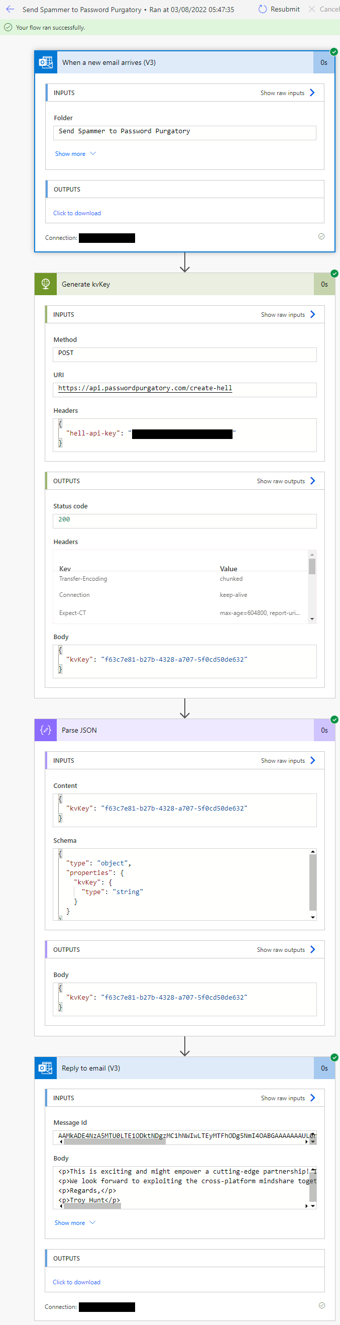 使用 Microsoft Power Automate 和 Cloudflare Workers KV 将垃圾邮件发送者发送到密码炼狱