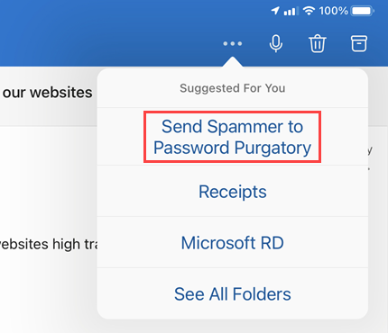 การส่งผู้ส่งอีเมลขยะไปยังการลบรหัสผ่านด้วย Microsoft Power Automate และ Cloudflare Workers KV