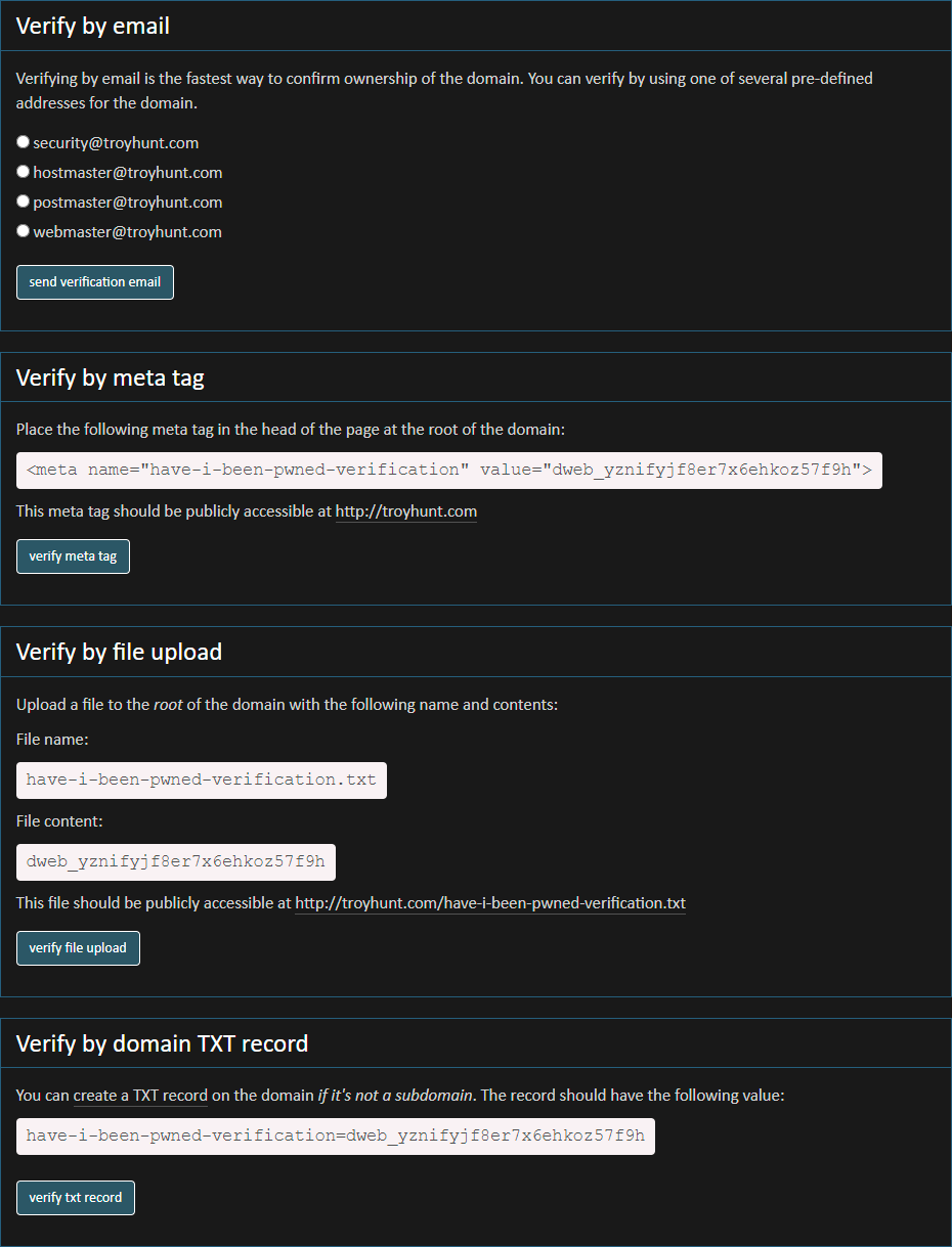 Have I Been Pwned Domain Searches: The Big 5 Announcements!